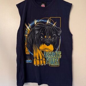 Vintage 90s Da Dawg Rottweiler Absolute Power sleeveless Muscle shirt